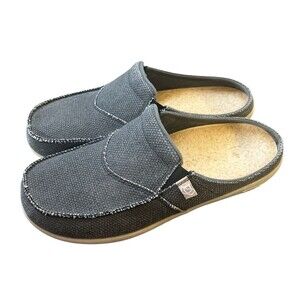Spenco Siesta Men's Slide Orthotic Support Charcoal Gray Slip On Shoes Size 10